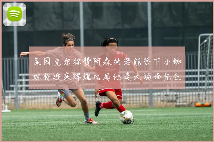 莱因克尔称赞阿森纳若能签下小蜘蛛将迎来辉煌结局他是大场面先生的最佳人选